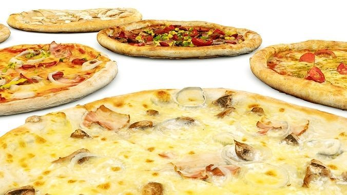 Pizza Collection 6 items italian food vol 3 3D model 7
