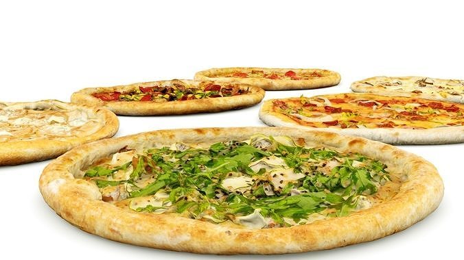 Pizza Collection 6 items italian food vol 3 3D model 5