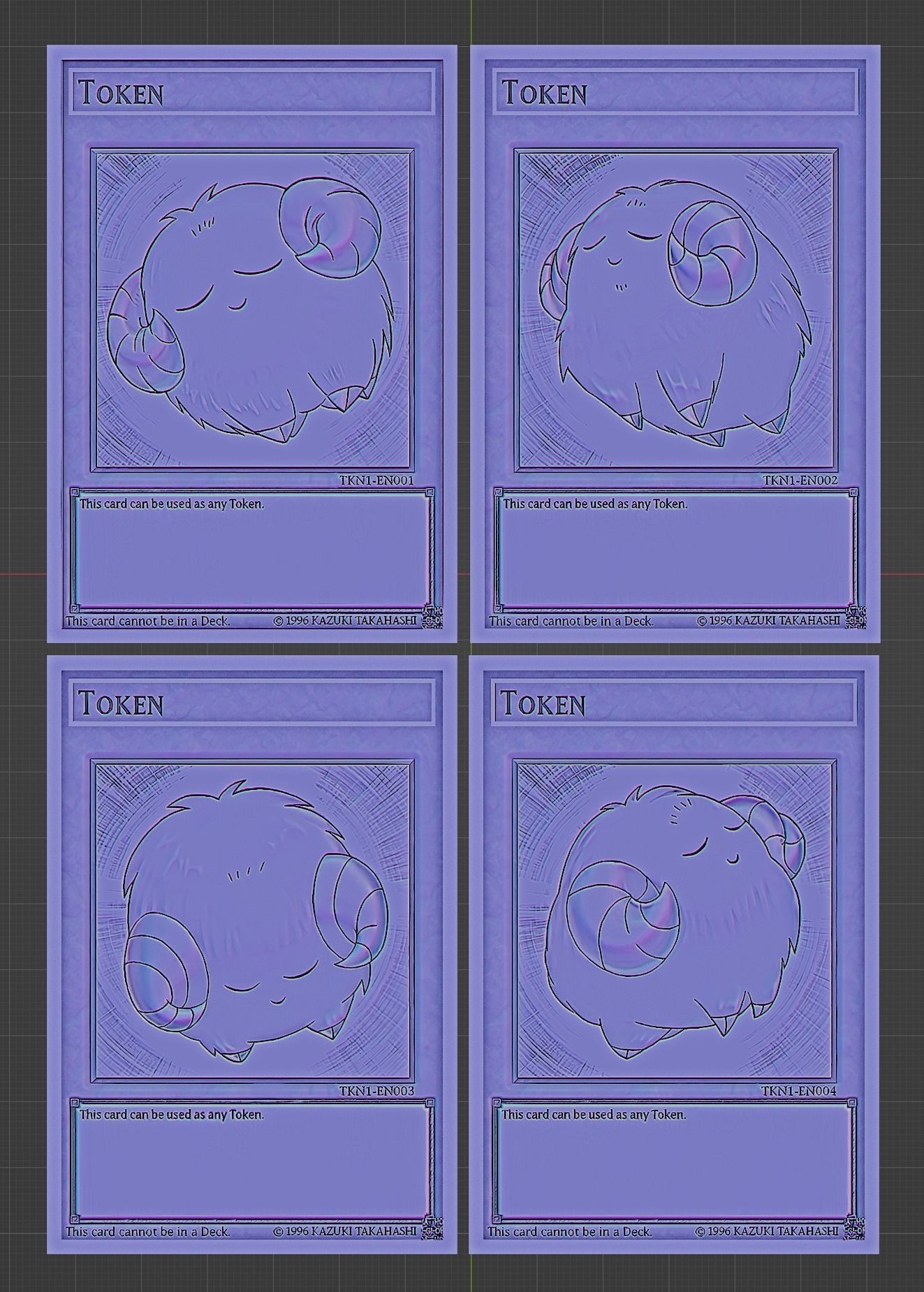 scapegoat token - yugioh 3D print model_4