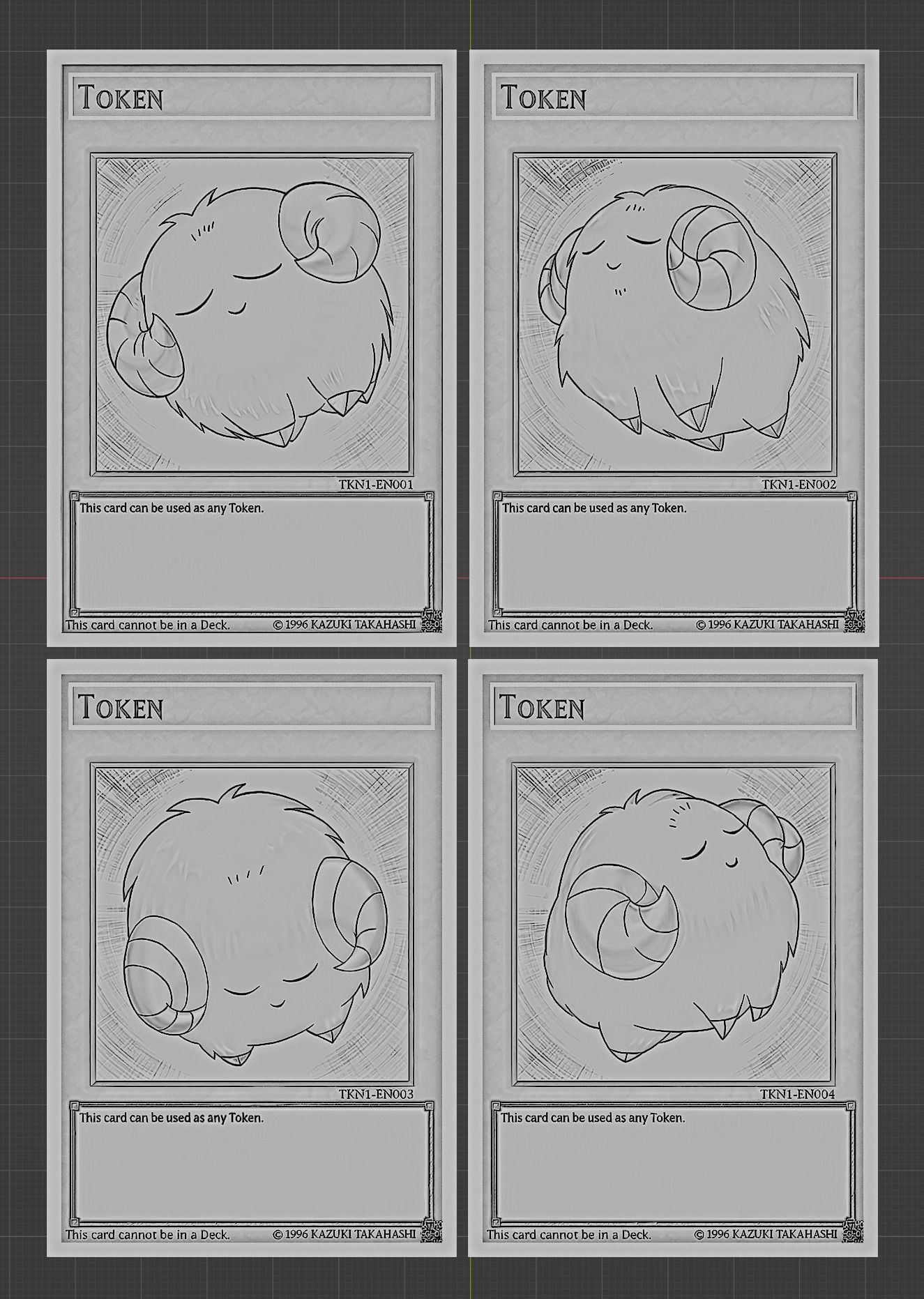 scapegoat token - yugioh 3D print model_3