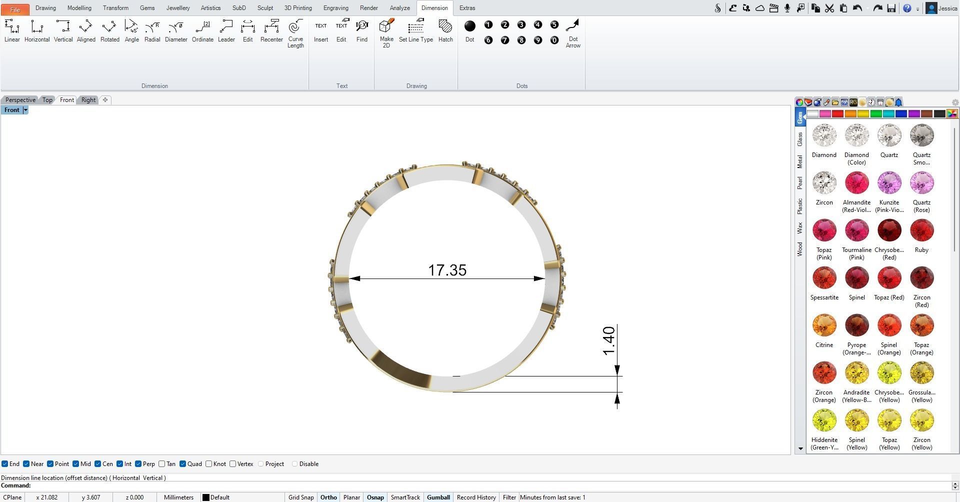 Link Ring 3D print model_6