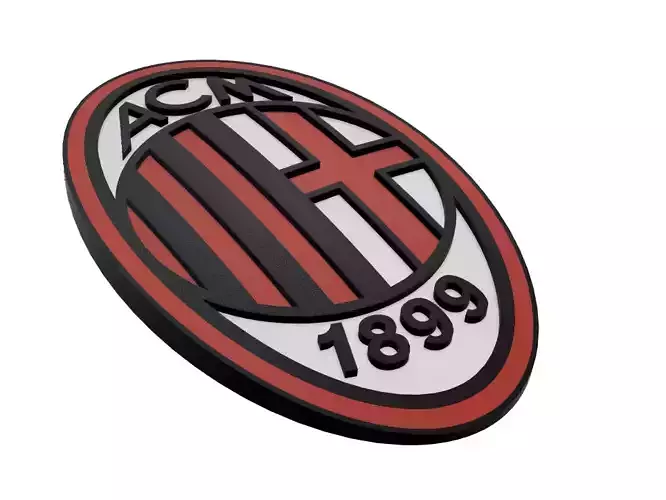 AC Milan Wall Sign 3D print model