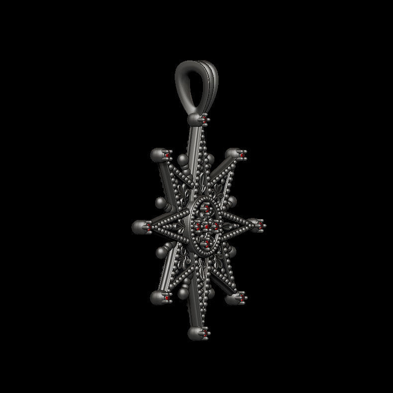 Star Of Bethlehem Pendant 3D print model_18