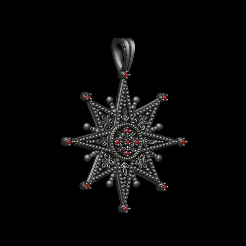 Star Of Bethlehem Pendant 3D print model_16