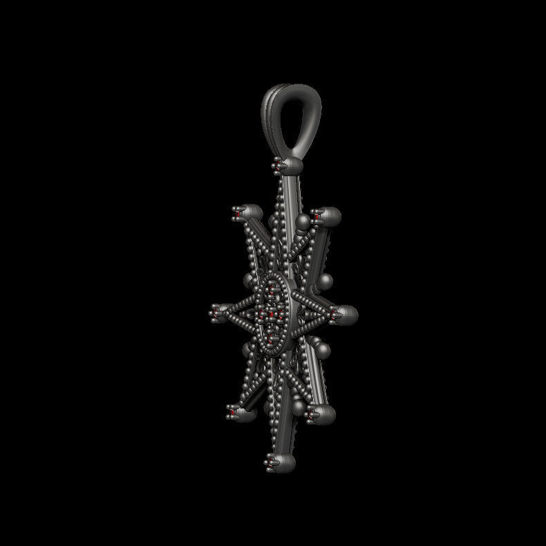 Star Of Bethlehem Pendant 3D print model_11