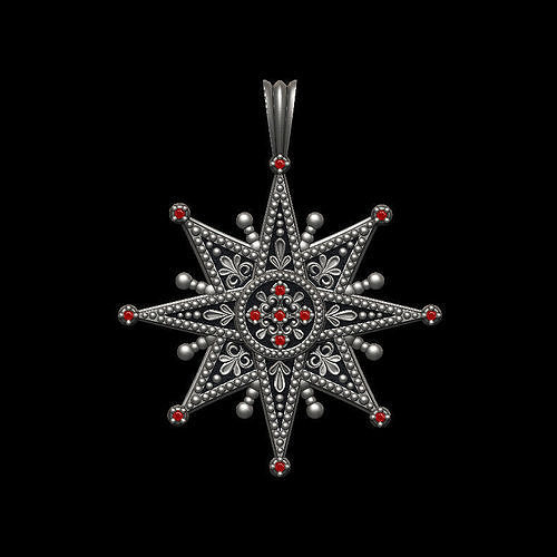 Star Of Bethlehem Pendant 3D print model