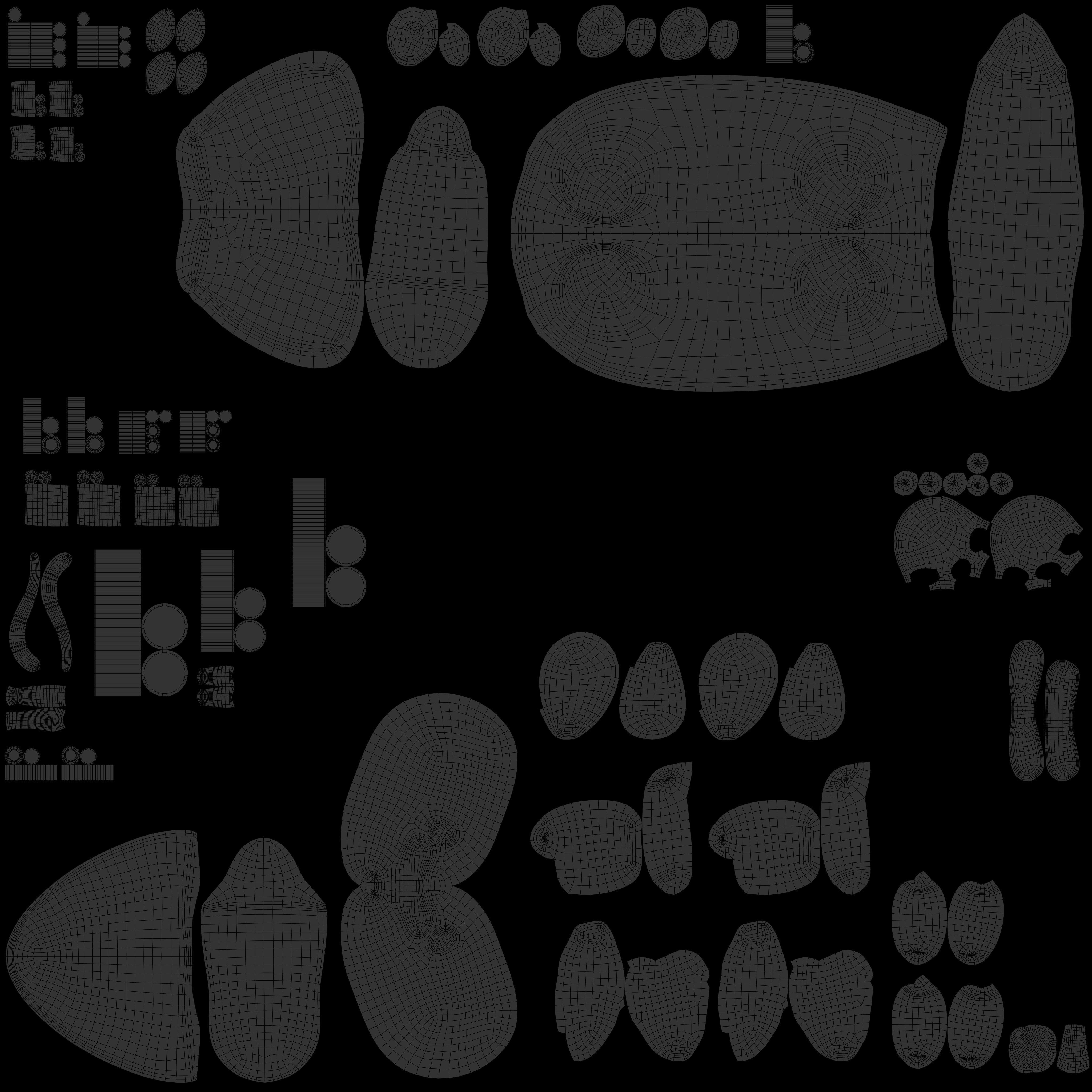 Plastic robot cow  Low-poly 3D model_8