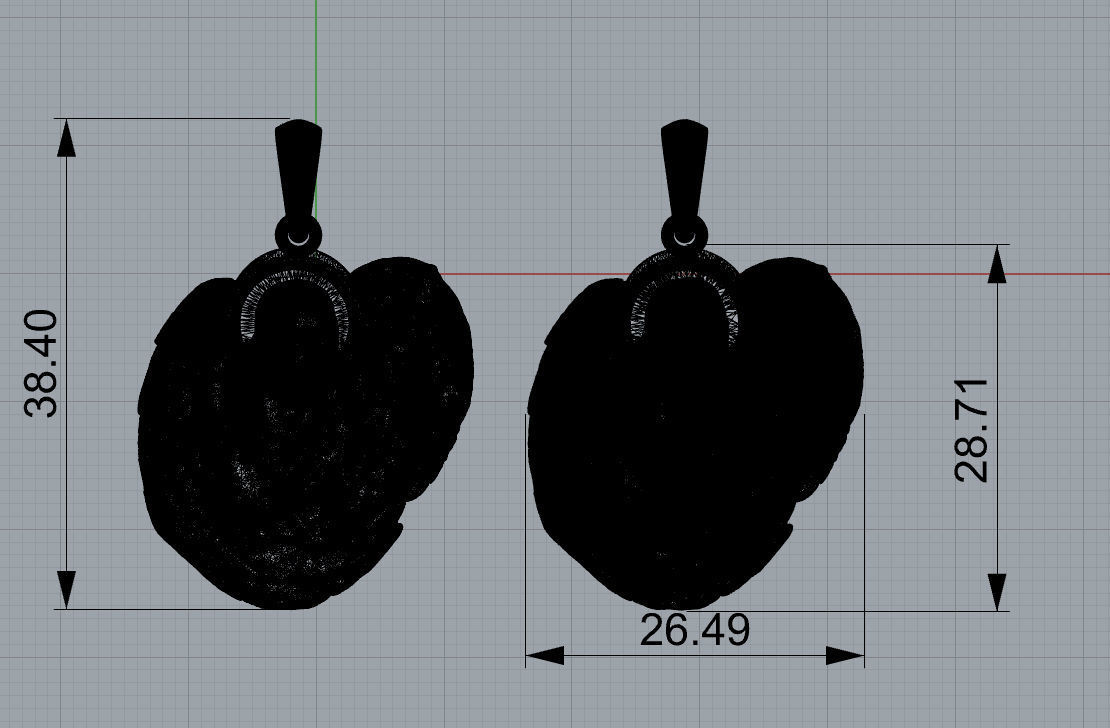 Angel Pendant Medallion 3D print model_1