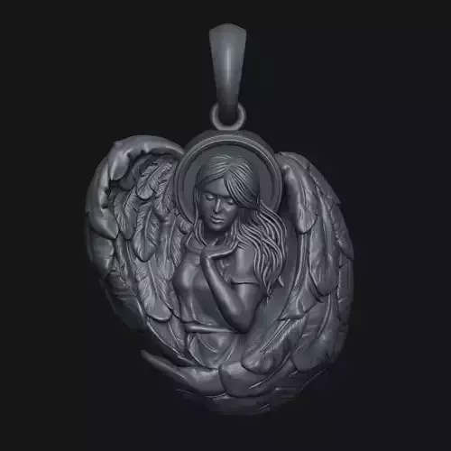 Angel Pendant Medallion