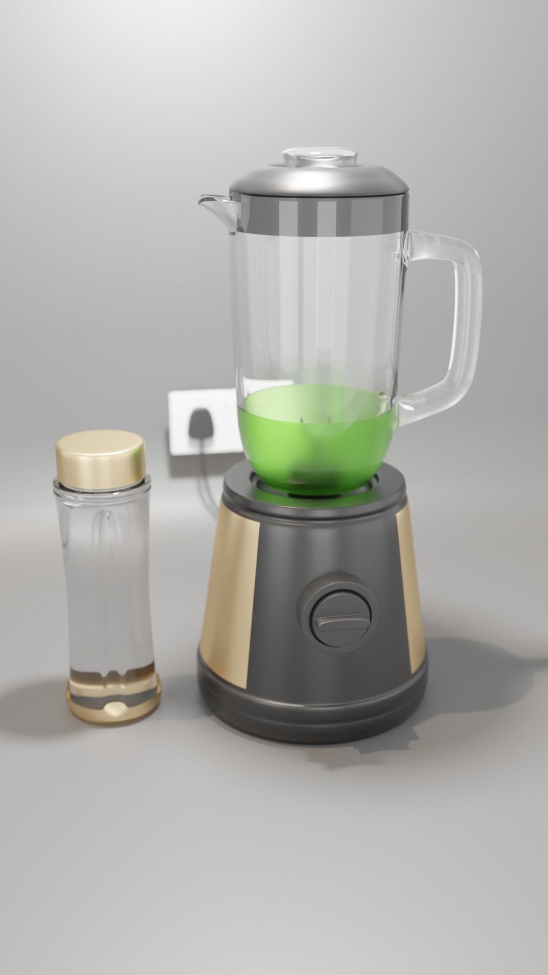ELECTRIC BLENDER Free low-poly 3D model_1