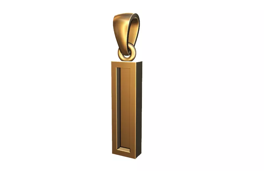 marquee style initial letter I pendant 3D print model