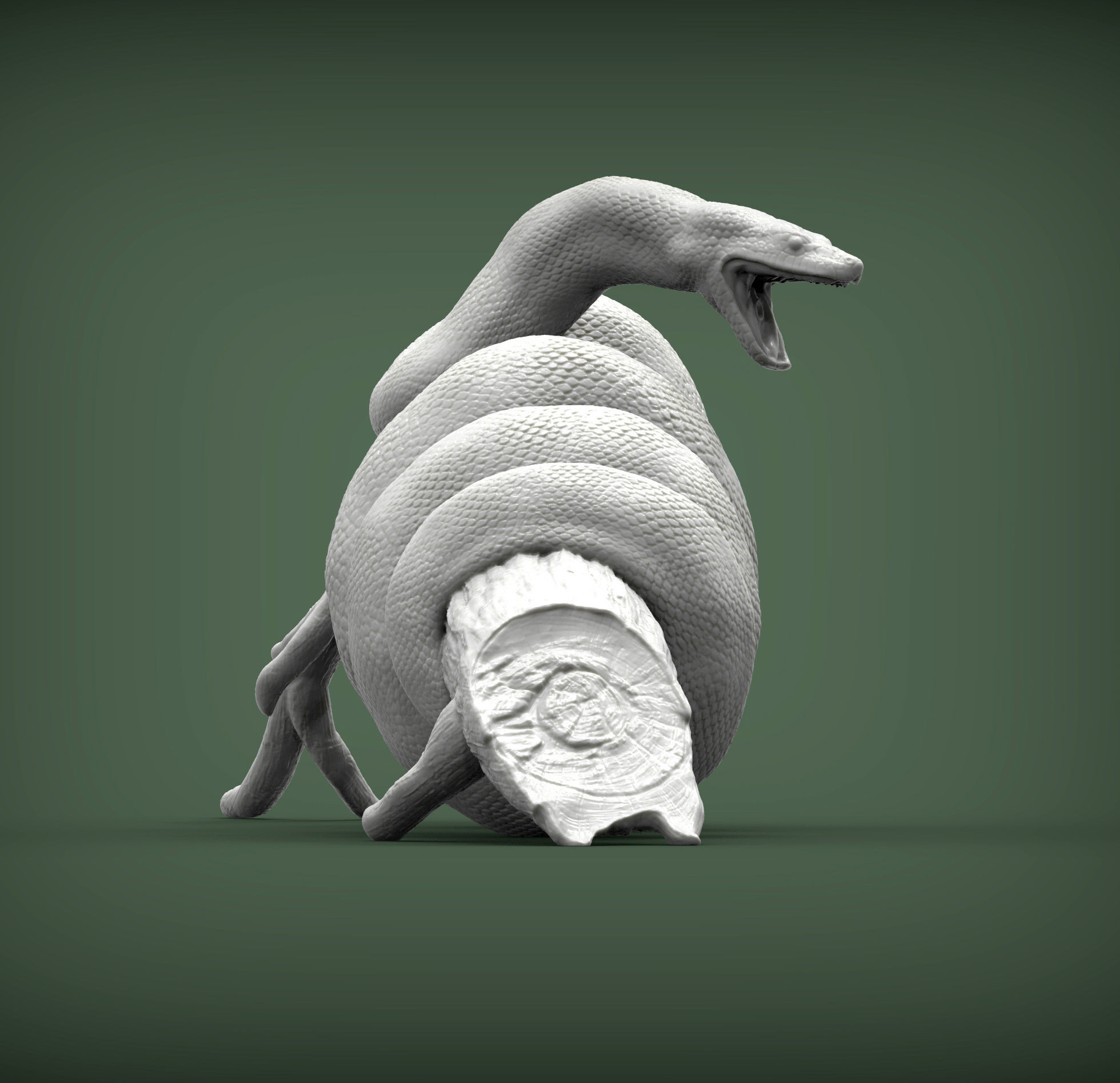 Anaconda 3D print model_3