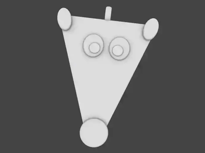 Reindeer pendant 3D print model