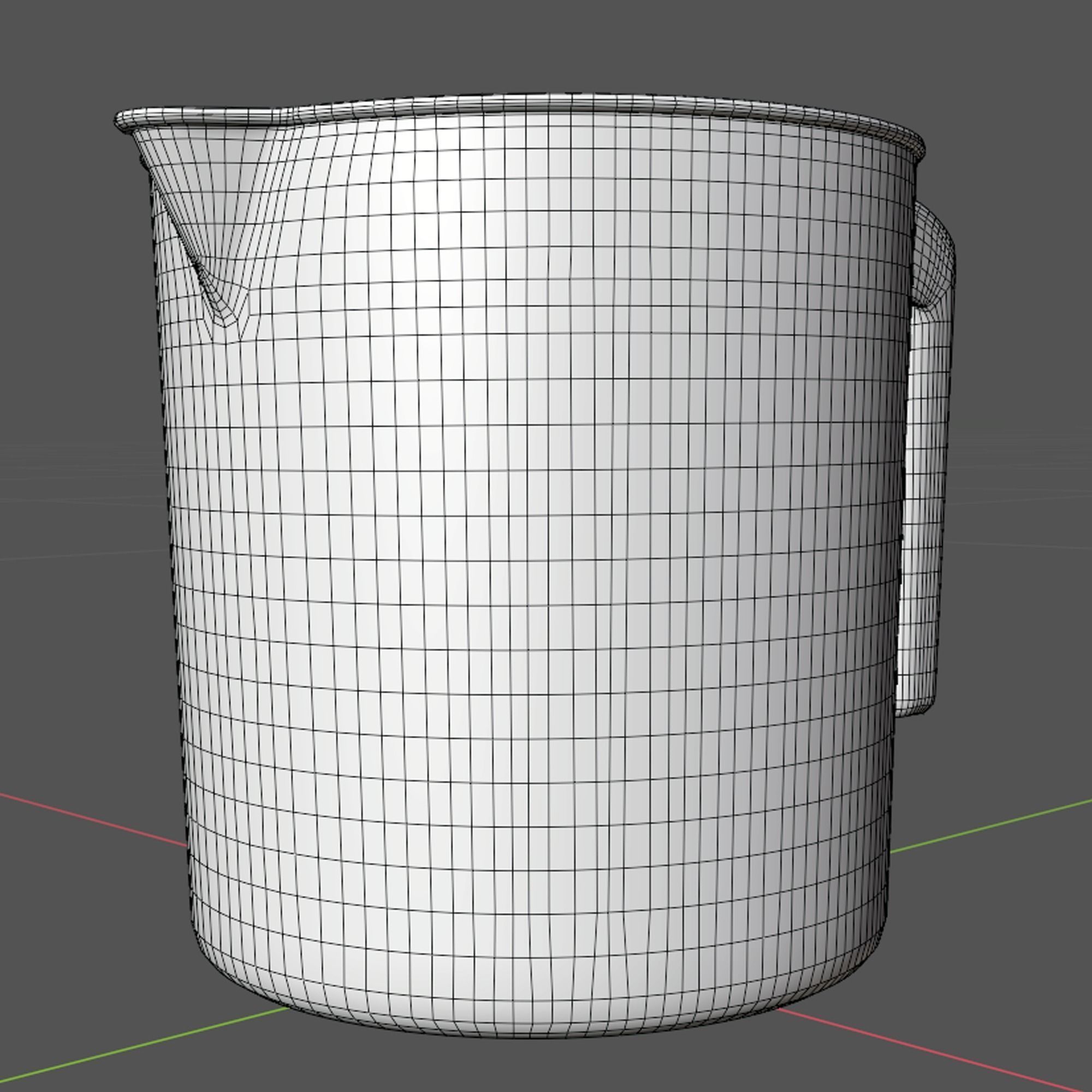 plastic mug Low-poly 3D model_12