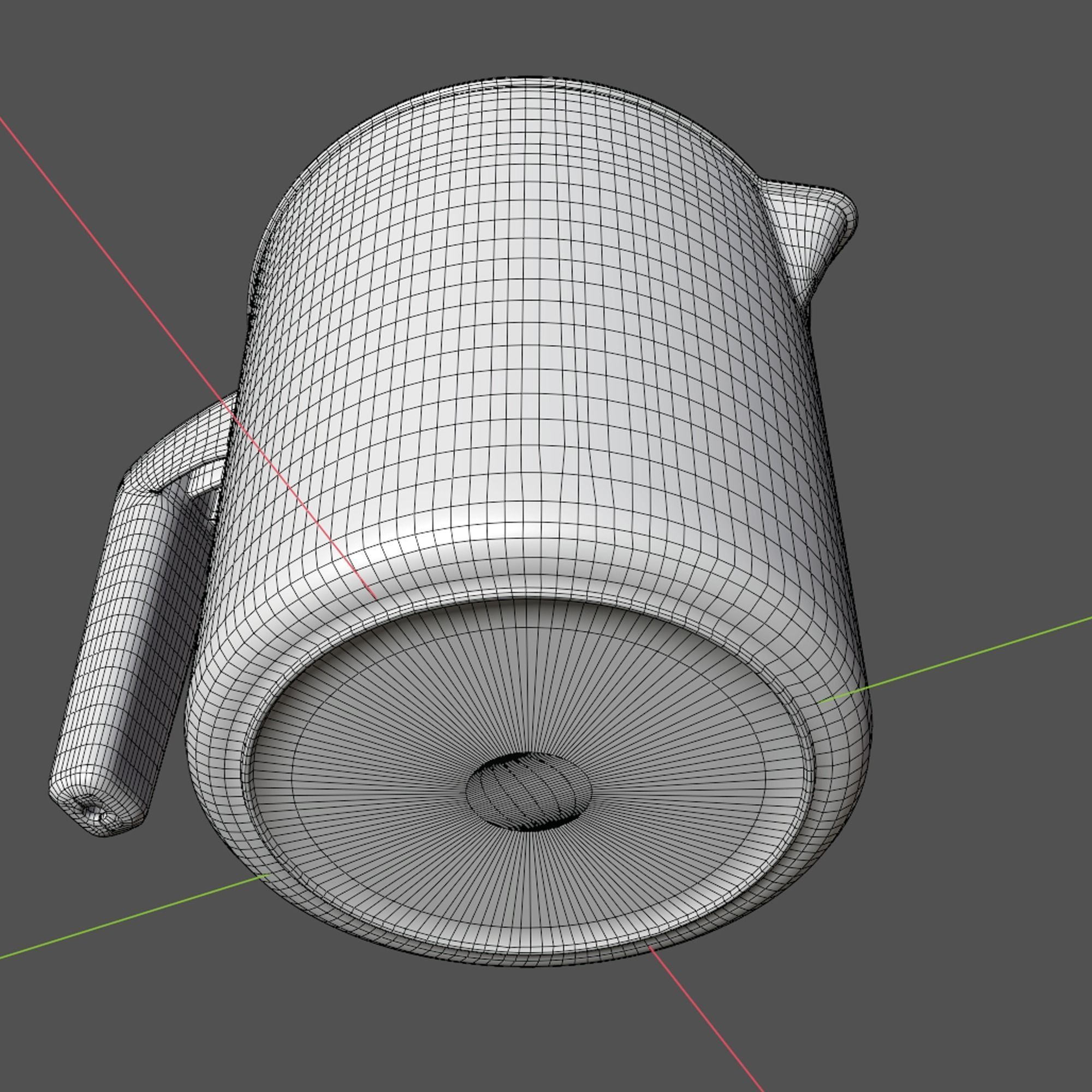 plastic mug Low-poly 3D model_10