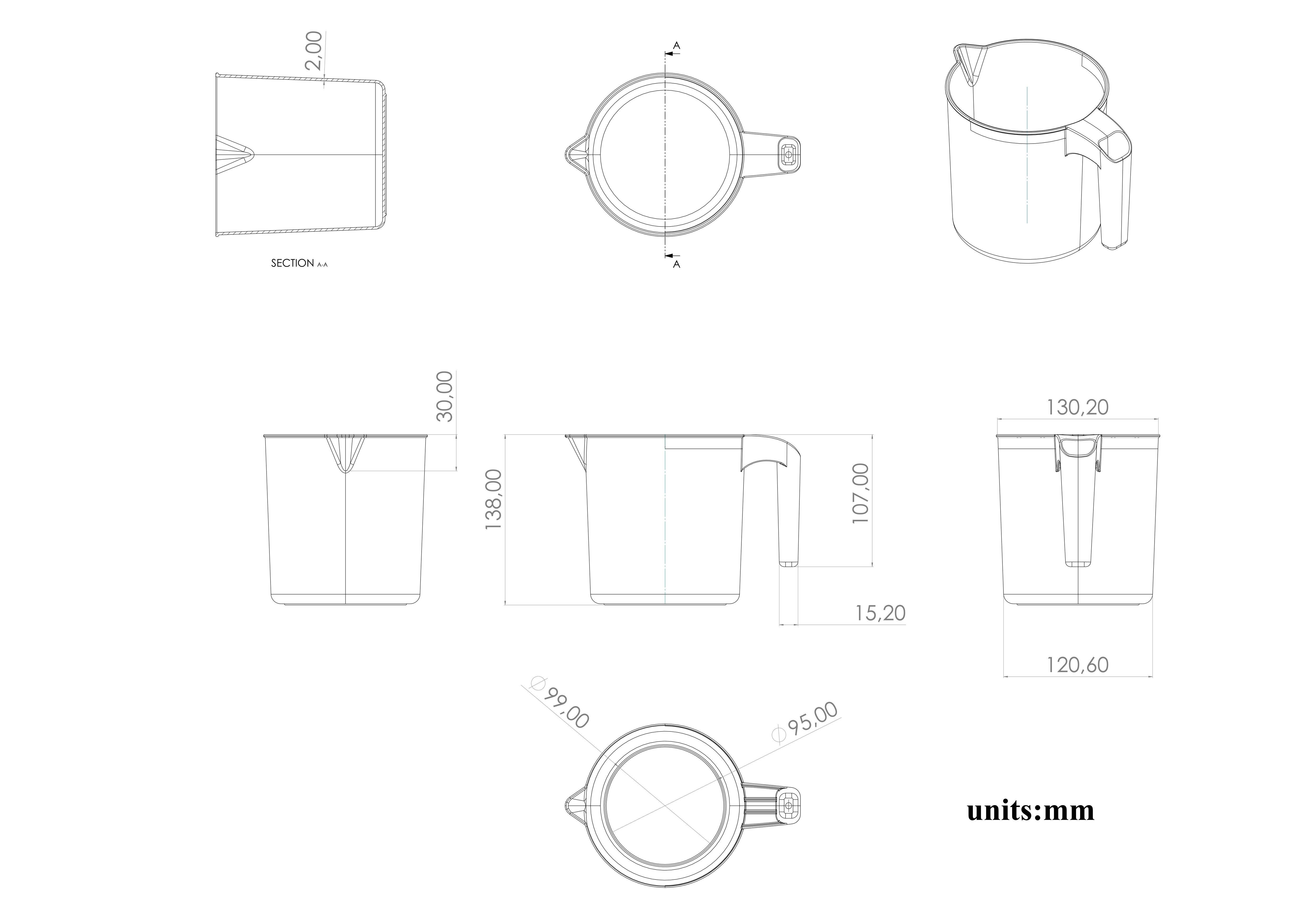 plastic mug Low-poly 3D model_13
