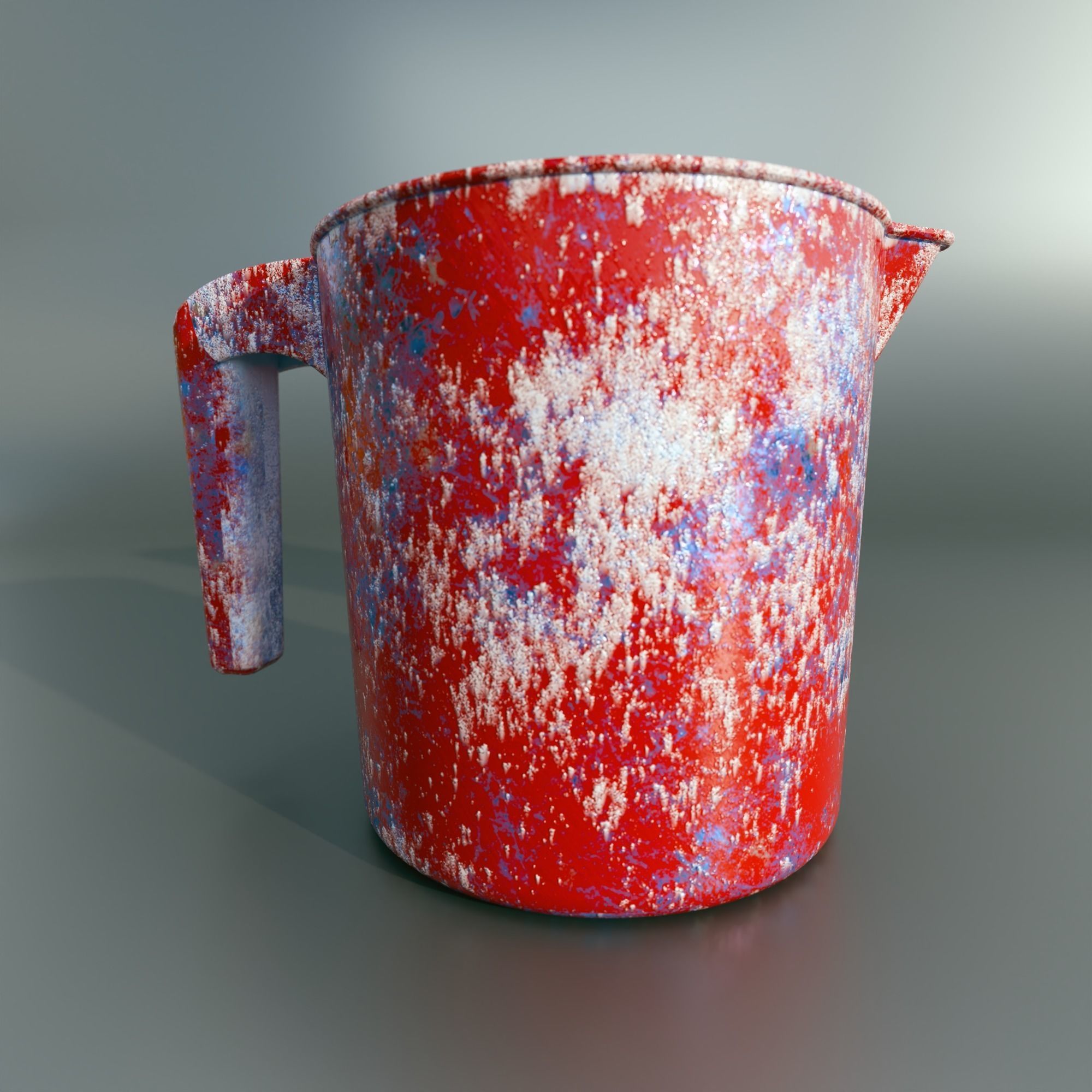 plastic mug Low-poly 3D model_1