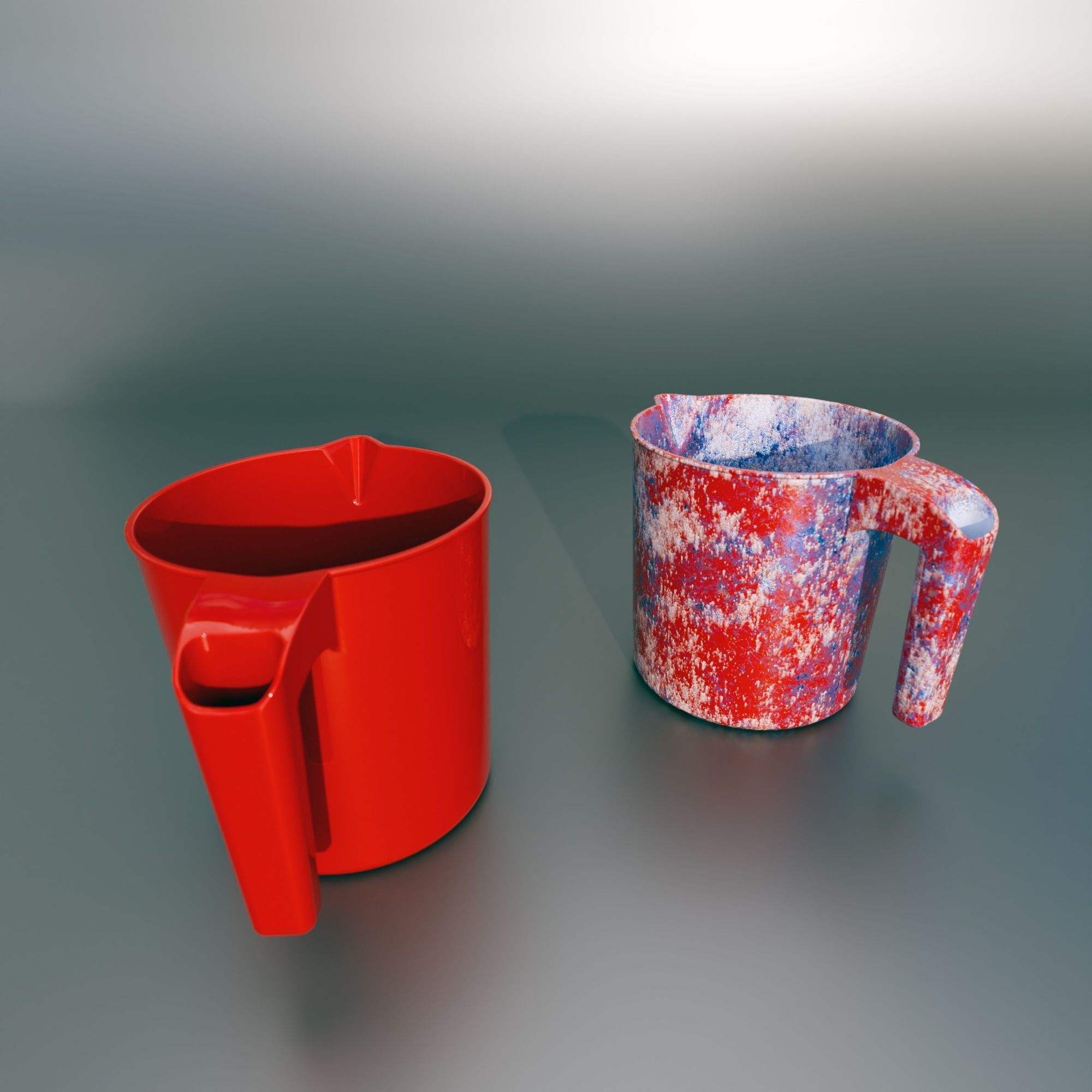 plastic mug Low-poly 3D model_3
