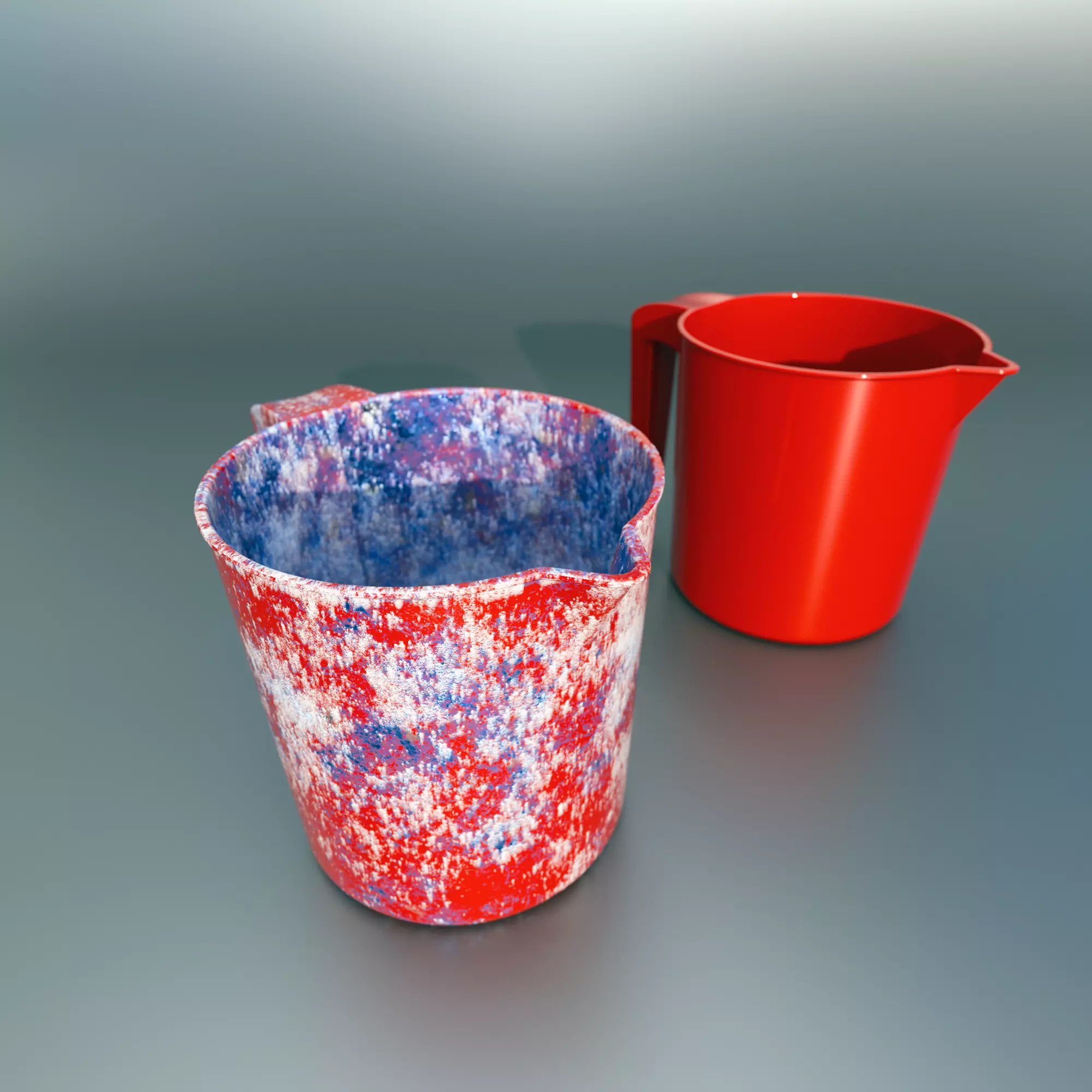 plastic mug Low-poly 3D model_0