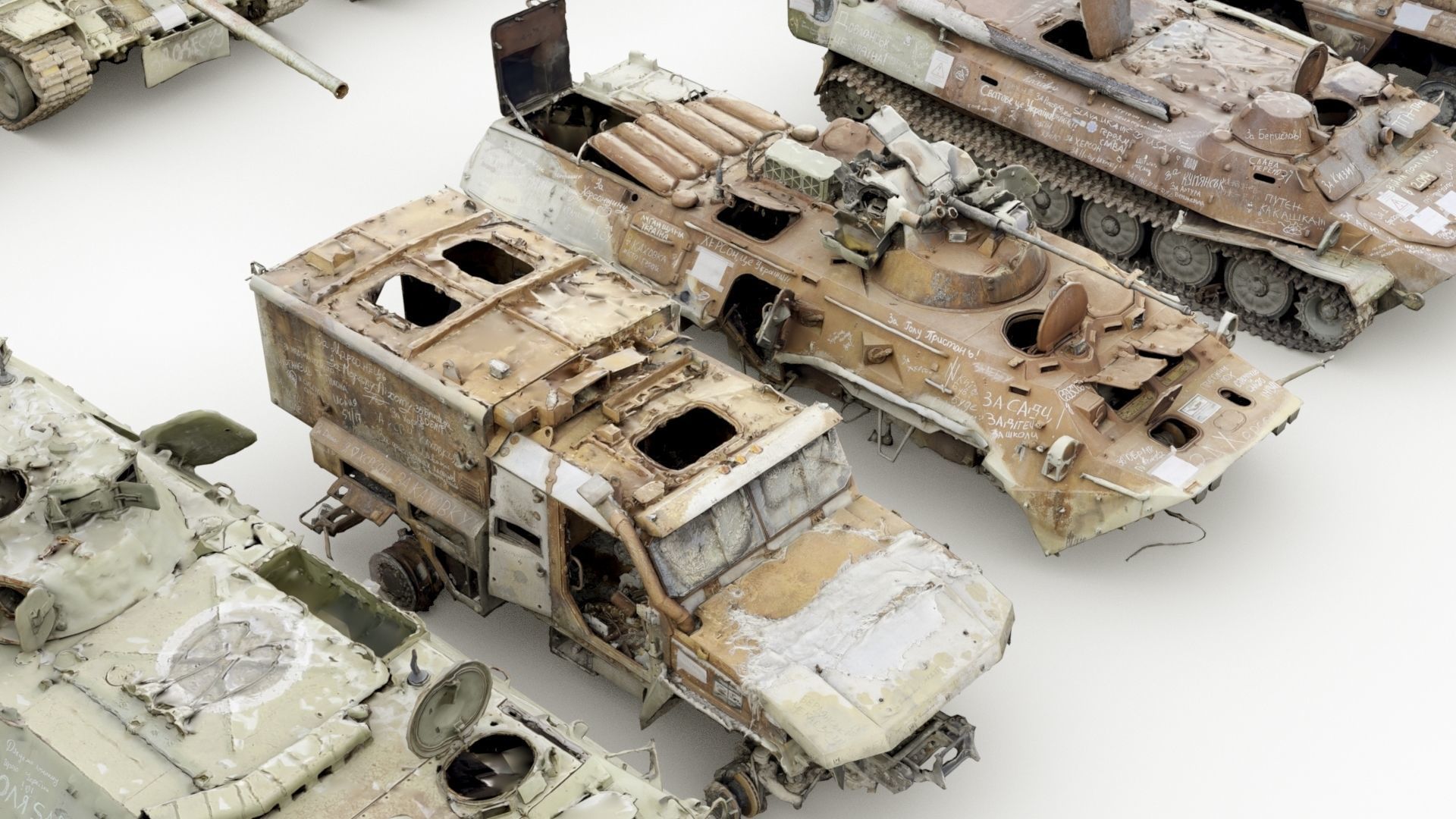 Destroyed russian armored vehicles Vol3 3D model_3