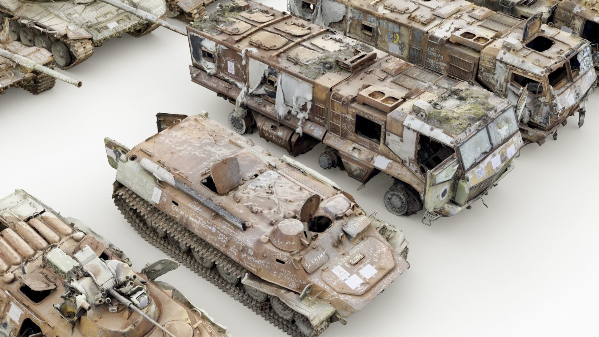 Destroyed russian armored vehicles Vol3 3D model_4