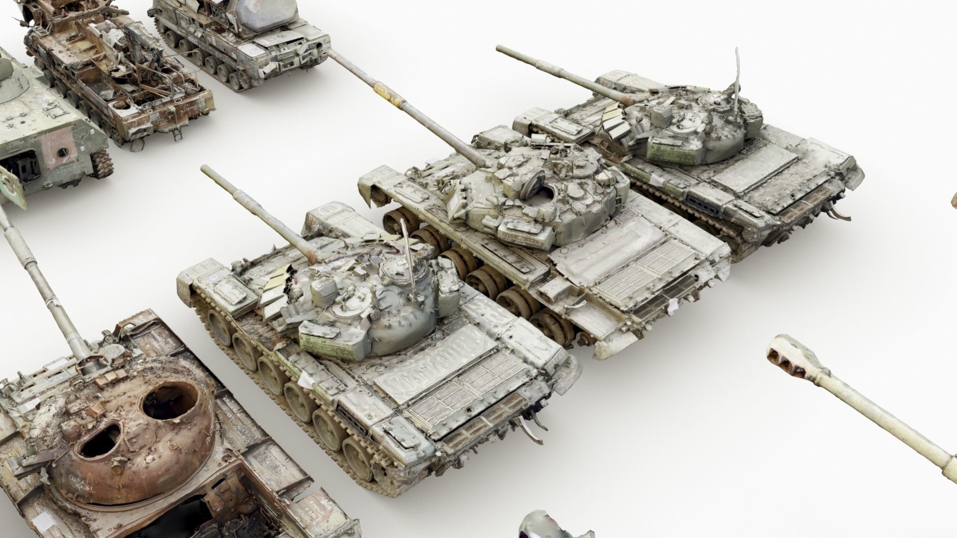 Destroyed russian armored vehicles Vol3 3D model_22