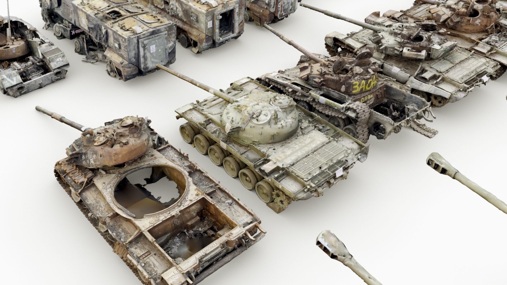 Destroyed russian armored vehicles Vol3 3D model_25