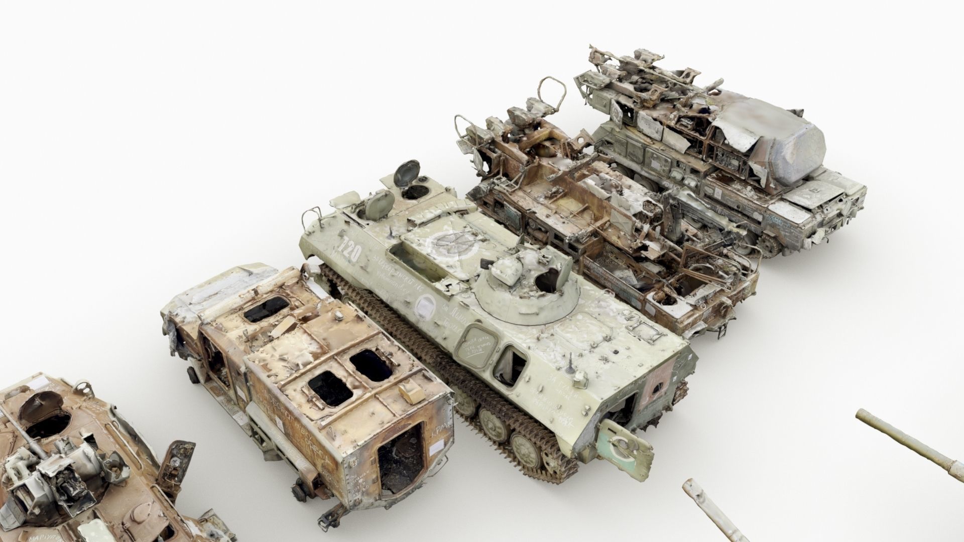 Destroyed russian armored vehicles Vol3 3D model_28