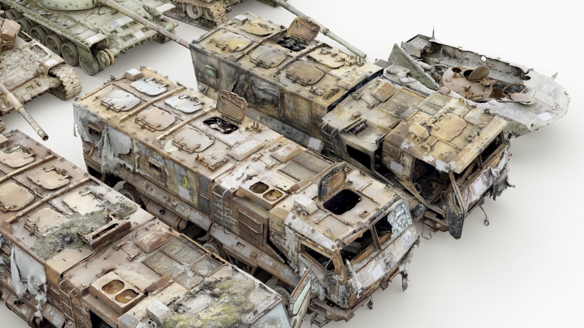 Destroyed russian armored vehicles Vol3 3D model_5