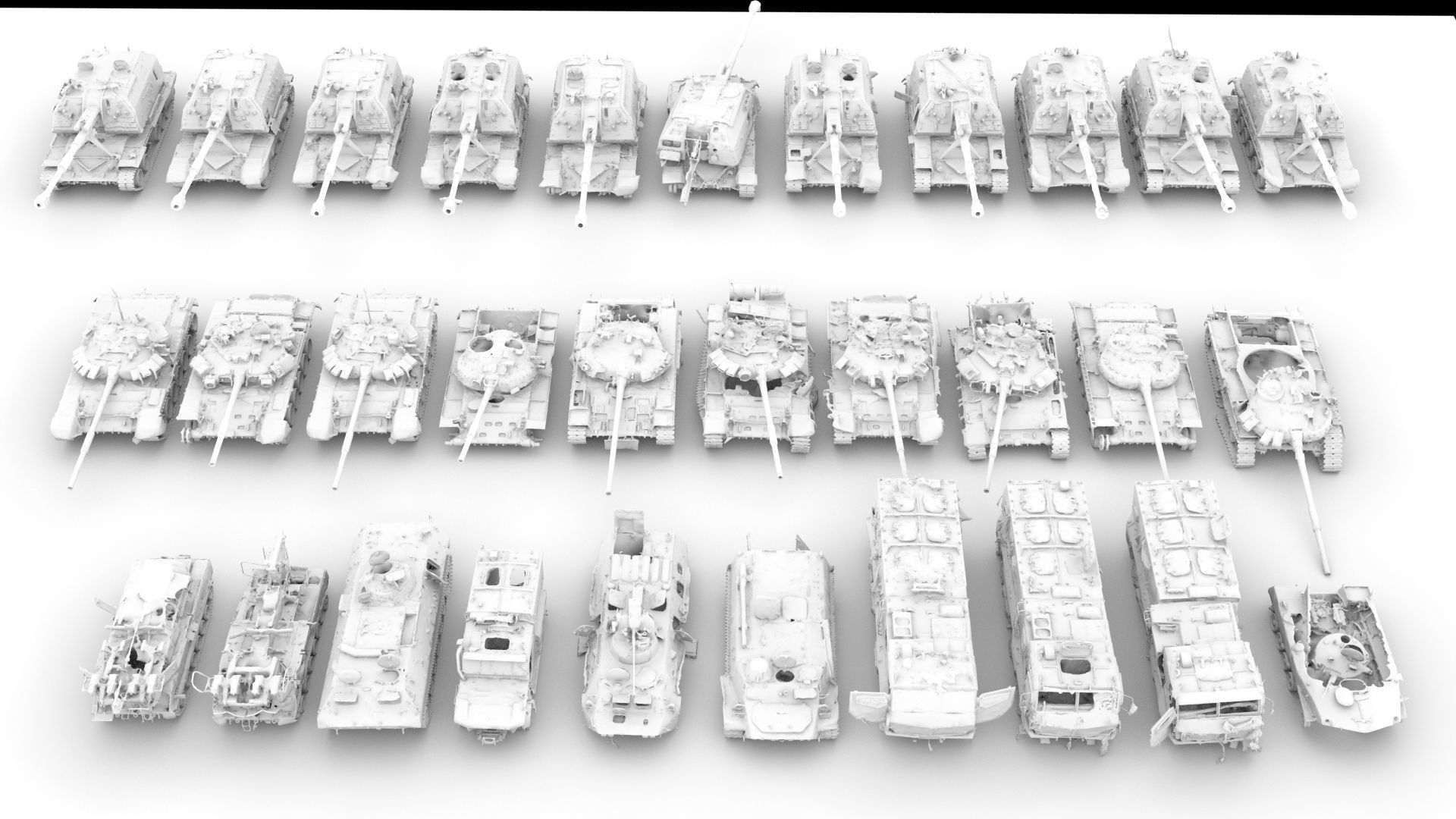Destroyed russian armored vehicles Vol3 3D model_29