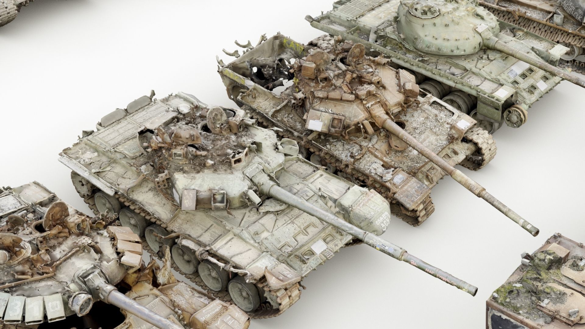 Destroyed russian armored vehicles Vol3 3D model_9