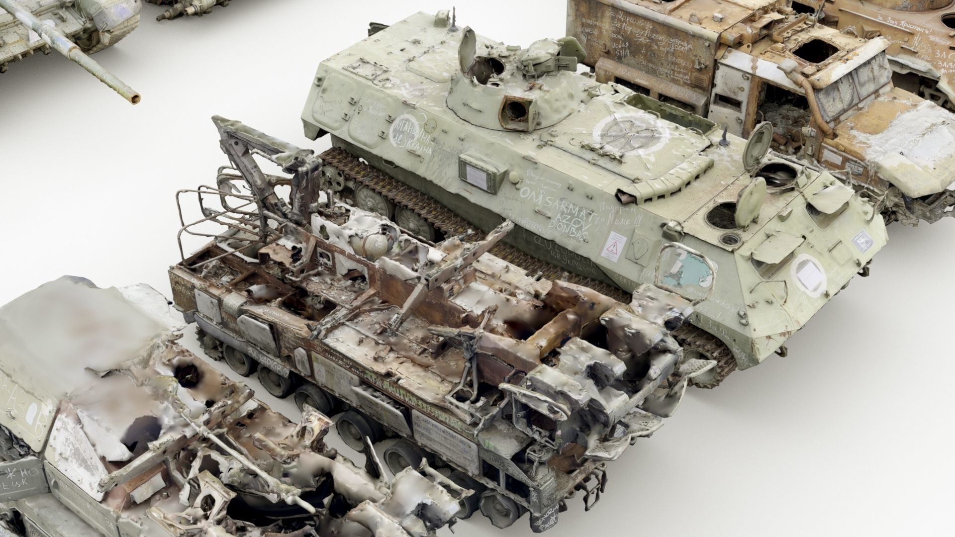 Destroyed russian armored vehicles Vol3 3D model_2