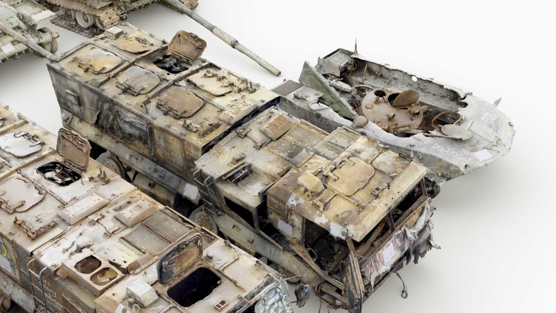 Destroyed russian armored vehicles Vol3 3D model_6
