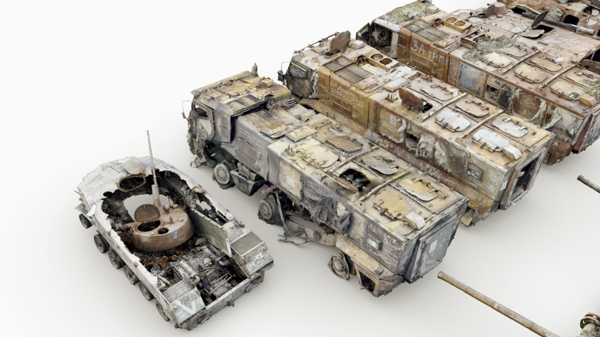 Destroyed russian armored vehicles Vol3 3D model_26