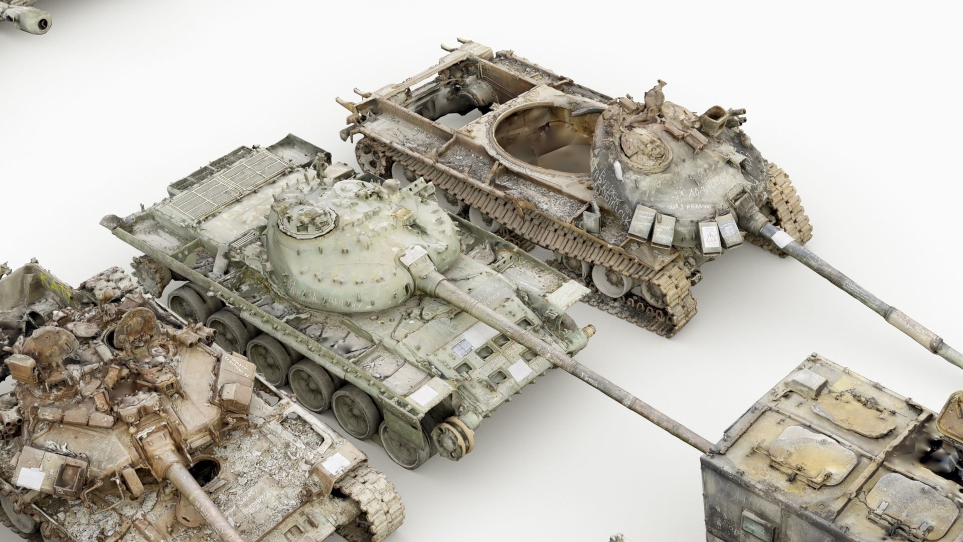 Destroyed russian armored vehicles Vol3 3D model_8