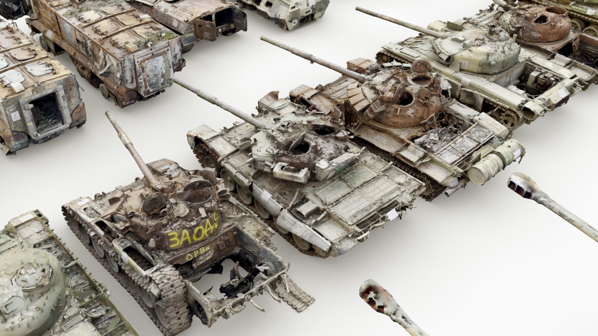 Destroyed russian armored vehicles Vol3 3D model_24