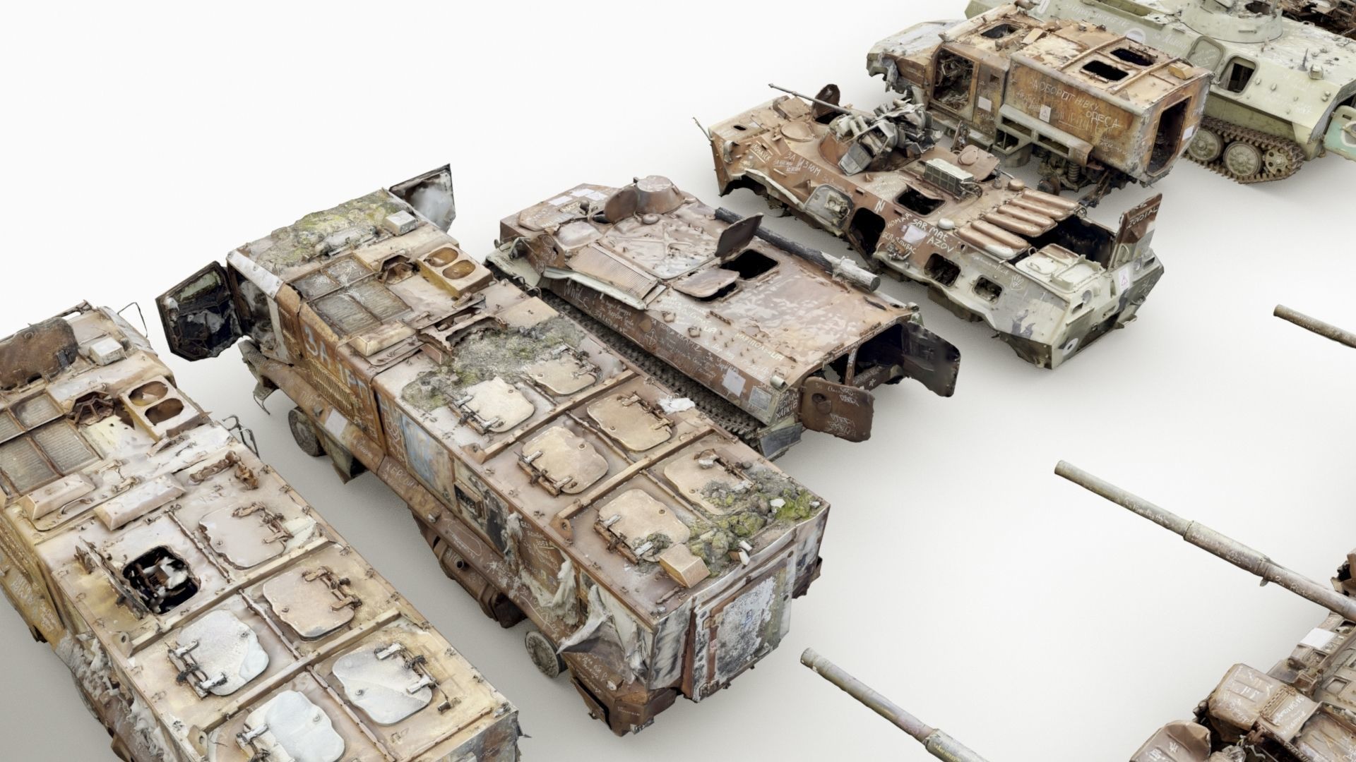 Destroyed russian armored vehicles Vol3 3D model_27