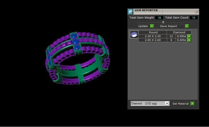 Rings 3D print model_4