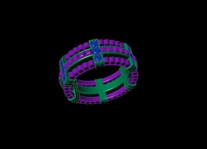 Rings 3D print model_2