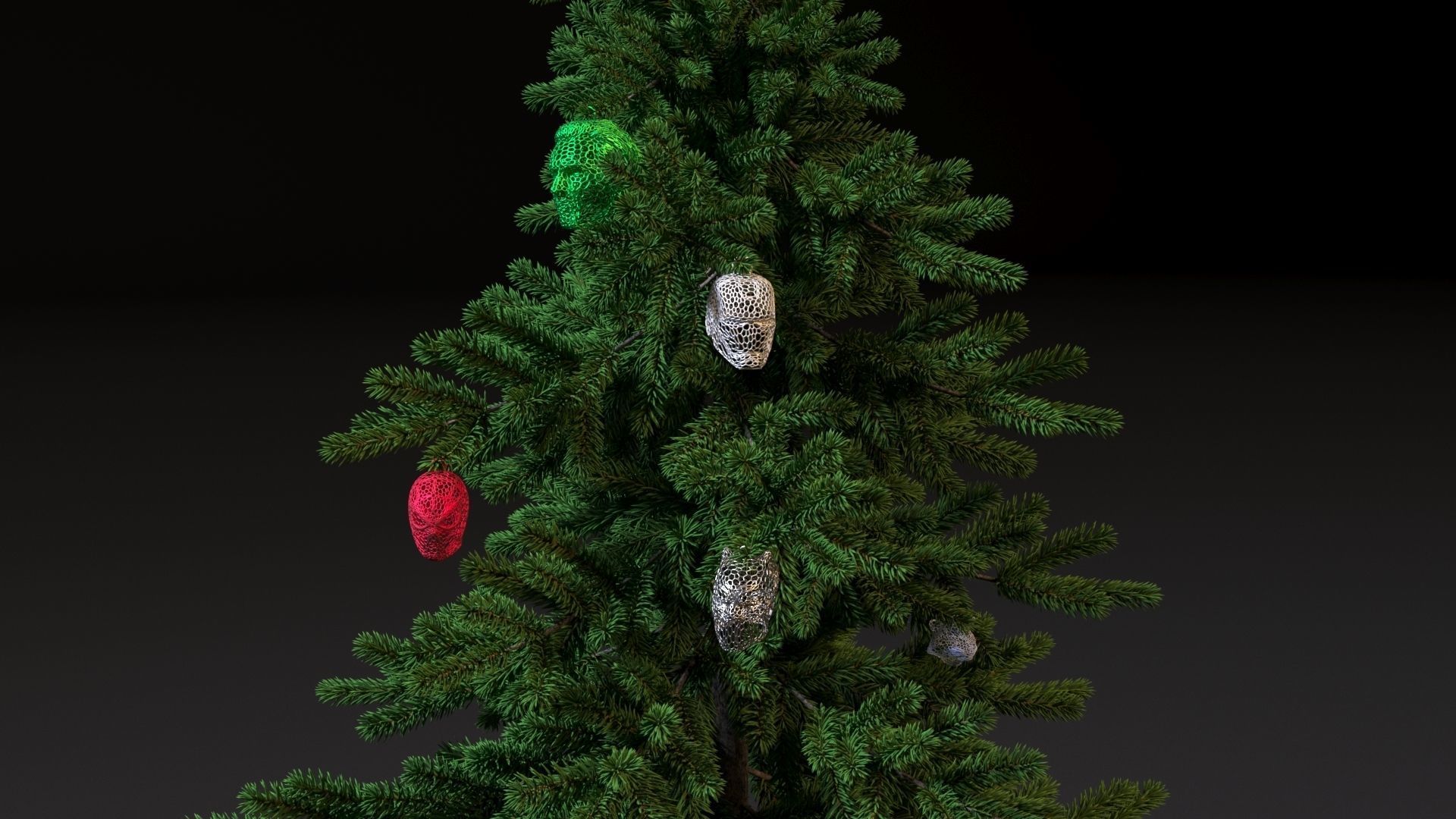Heroes Marvel Christmas tree decoration 3D print model_1