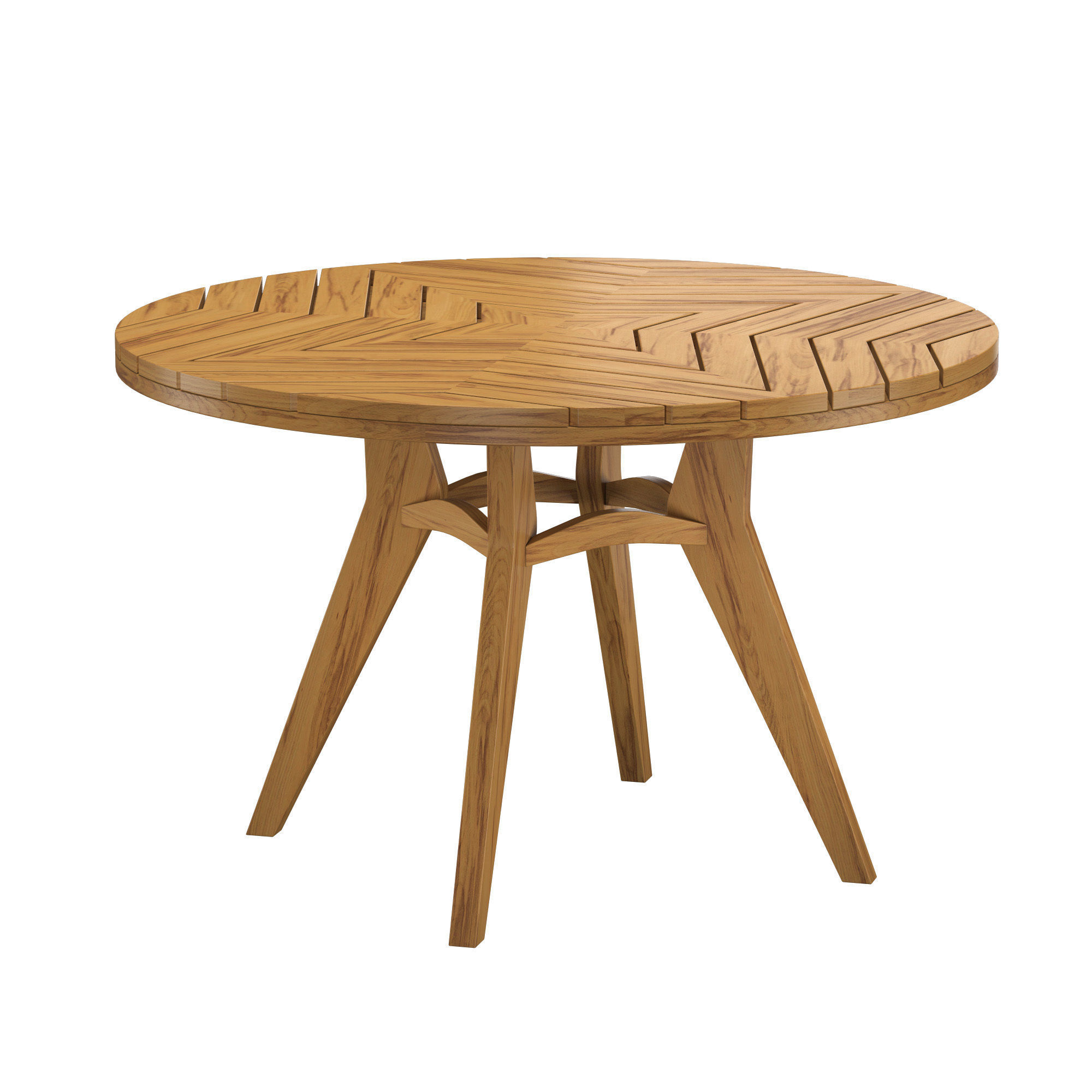 Chontales Round Dining Table 3D model_1