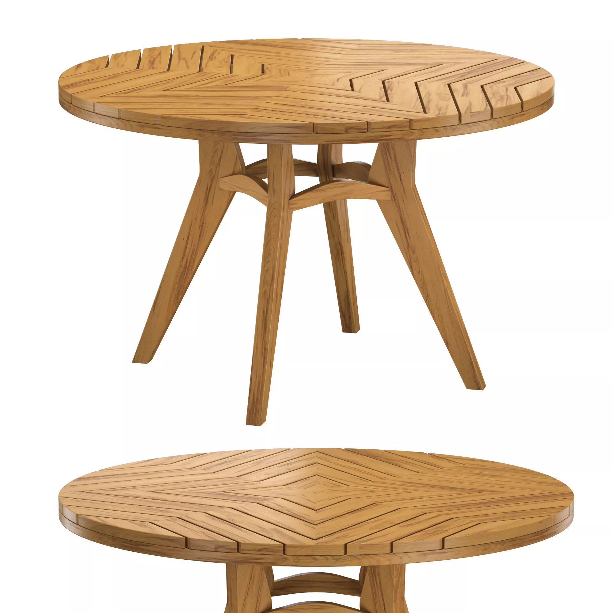 Chontales Round Dining Table 3D model_0