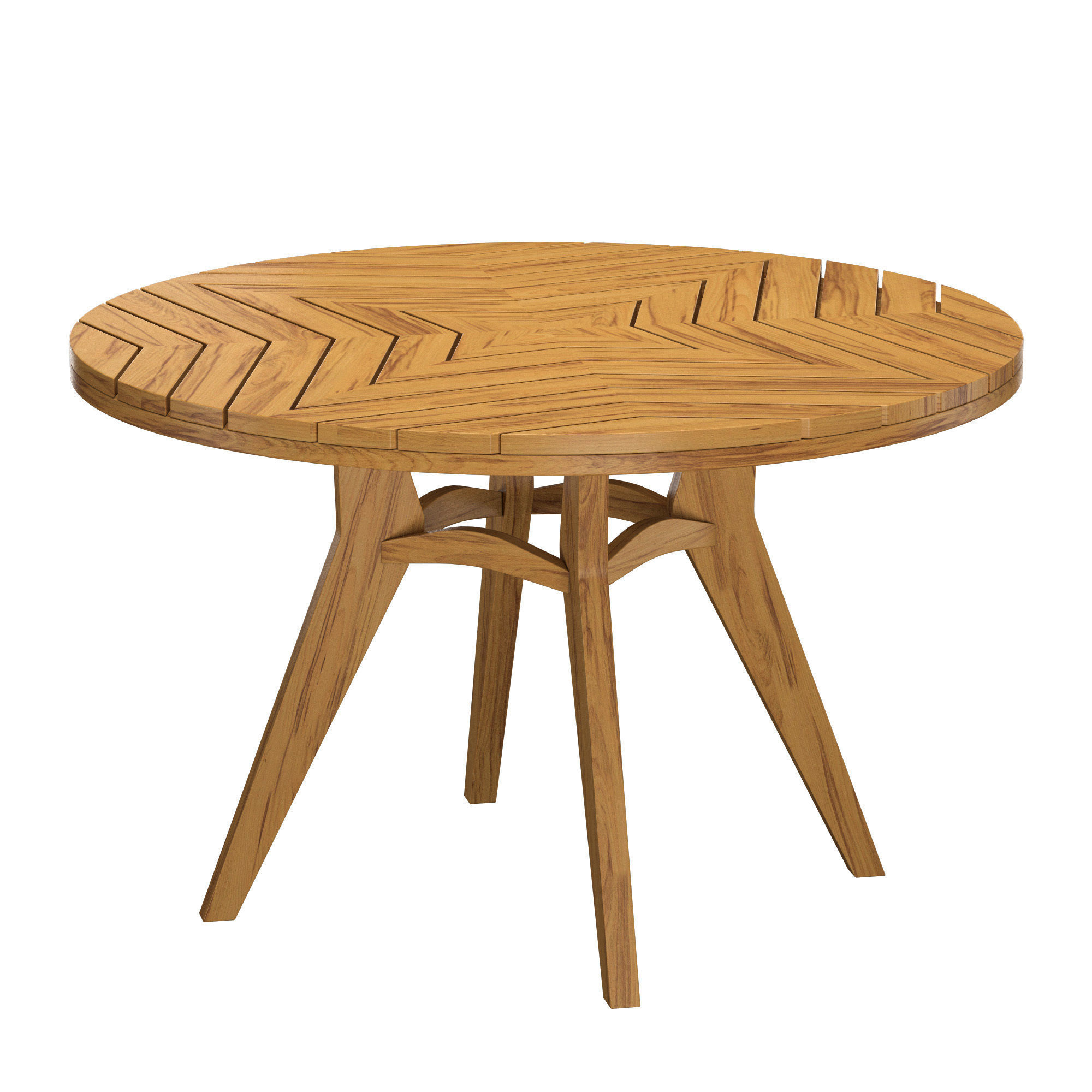 Chontales Round Dining Table 3D model_3