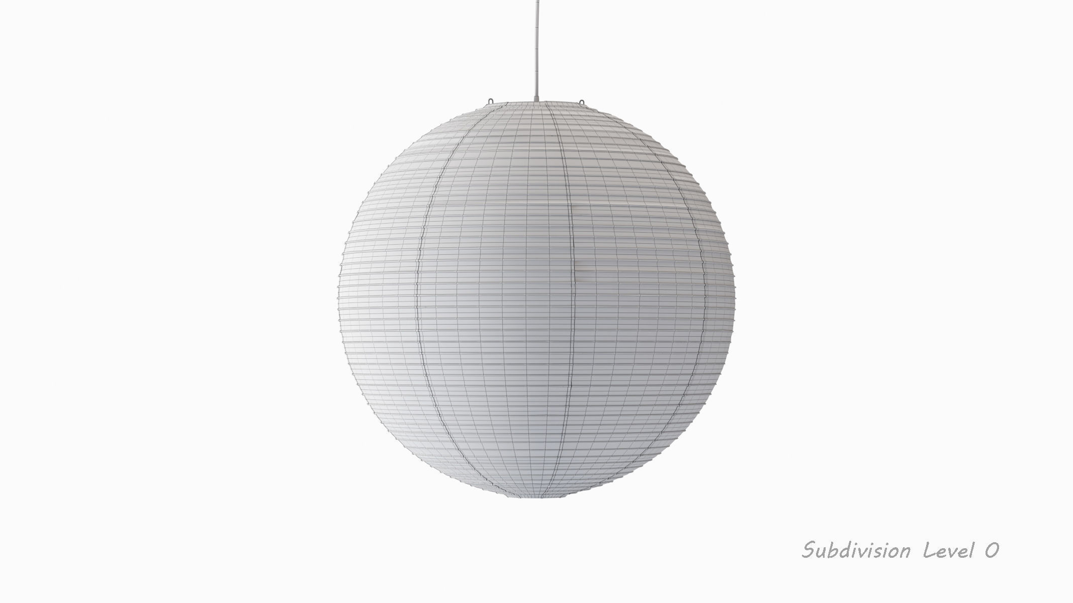 Akari 75A Lamp by Isamu Noguchi 3D model_6
