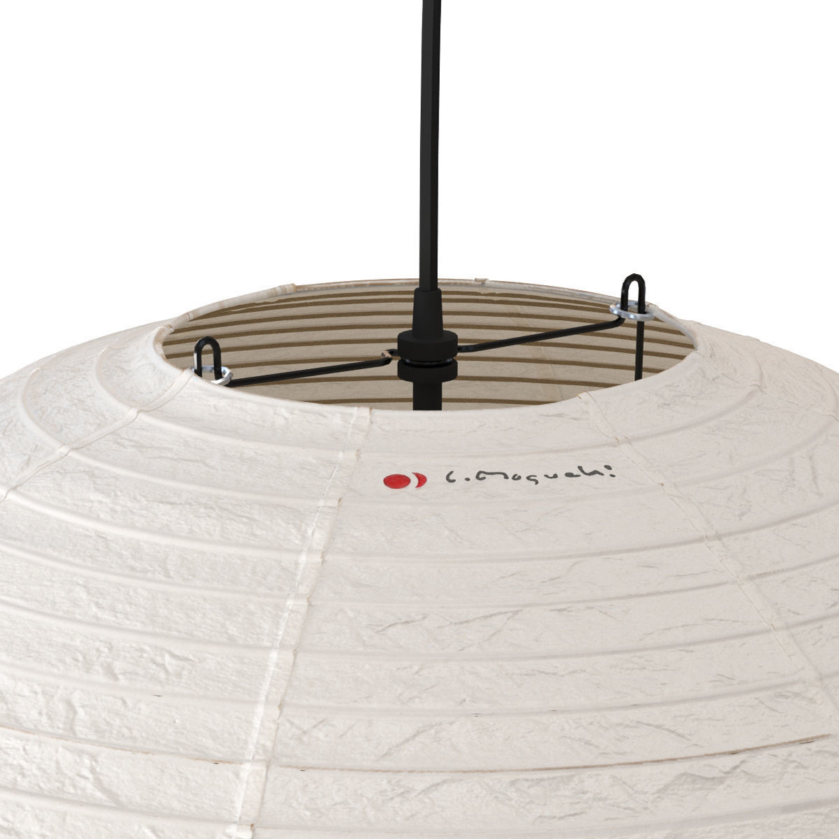 Akari 75A Lamp by Isamu Noguchi 3D model_4