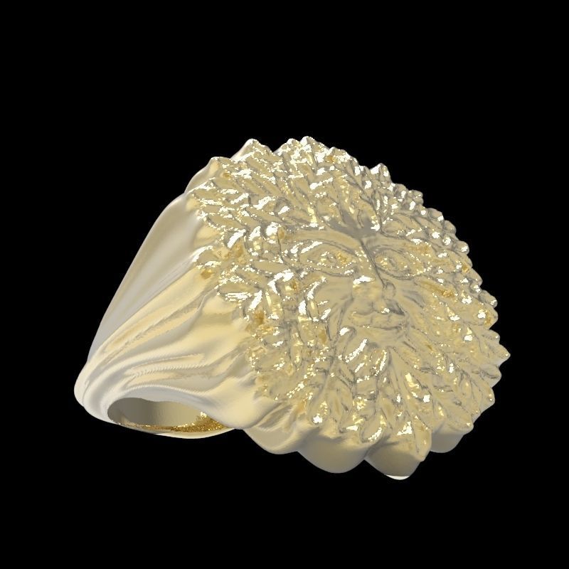 Nature face  3D print model_4