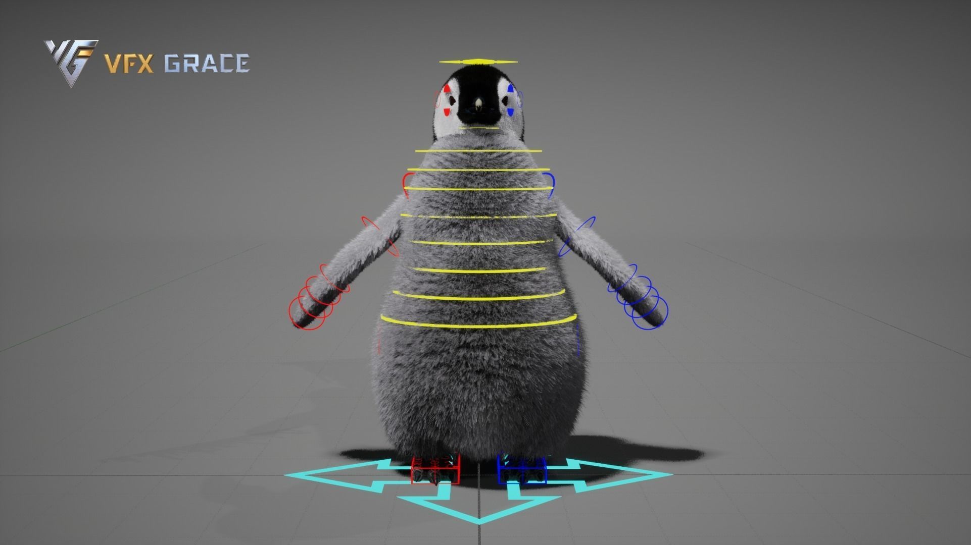 Emperor Penguin Baby  UE Character Asset 3D model_16