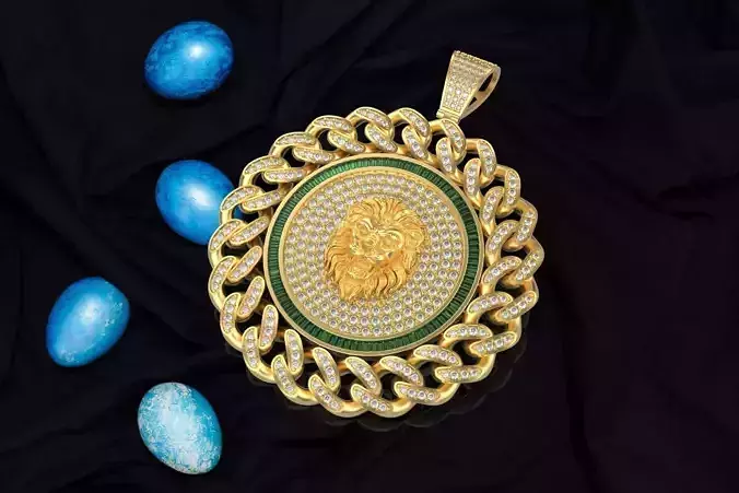 PD-1010 CUBAN LION CONCEPT PENDENT