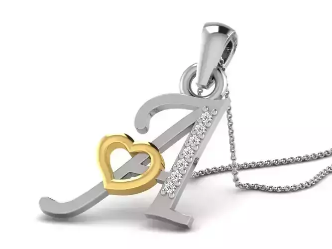 Alphabetical Elegance Pendants Unveiled 3D print model