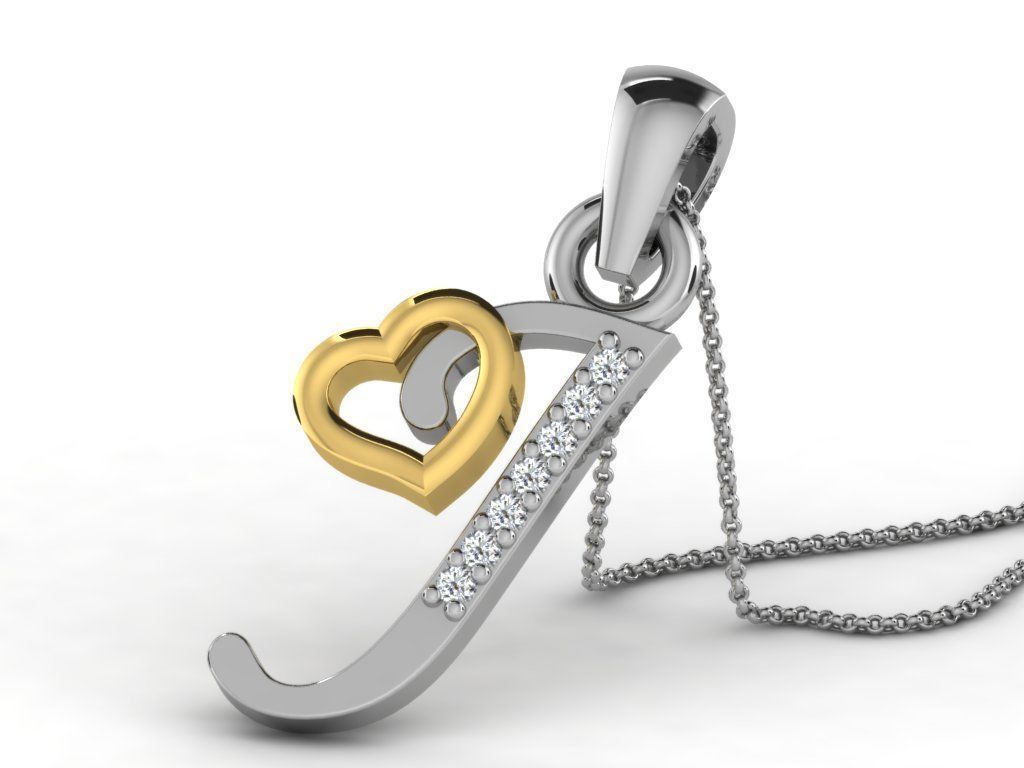 Alphabetical Elegance Pendants Unveiled 3D print model_9